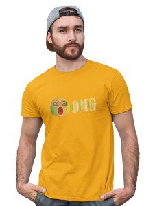 Shocked Emoji Printed T-shirt (Yellow) - Clothes for Emoji Lovers - Suitable for Fun Events - Foremost Gifting Material for Your Friends and Close Ones