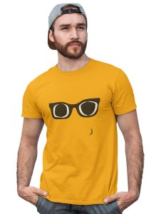 Black and White glasses Emoji Printed T-shirt (Yellow) - Clothes for Emoji Lovers - Suitable for Fun Events - Foremost Gifting Material for Your Friends and Close Ones