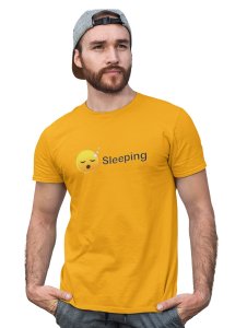 Sleeping Emoji T-shirt (Yellow) - Clothes for Emoji Lovers - Suitable for Fun Events - Foremost Gifting Material for Your Friends and Close Ones