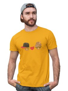 Rabbit-teeth Couple Emoji T-shirt (Yellow) - Foremost Gifting Material for Your Friends and Close Ones