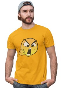Open Mouth Angry Emoji T-shirt (Yellow) - Foremost Gifting Material for Your Friends and Close Ones