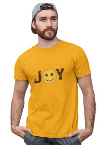 Joy Written in Text T-shirt (Yellow) - Foremost Gifting Material for Your Friends and Close Ones
