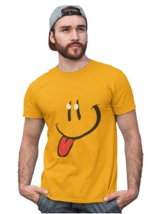 Tougue Twister Emoji T-shirt (Yellow) - Clothes for Emoji Lovers - Suitable for Fun Events - Foremost Gifting Material for Your Friends and Close Ones