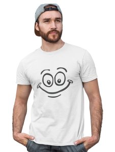Big Eye Emoji T-shirt (White) - Clothes for Emoji Lovers - Suitable for Fun Events - Foremost Gifting Material for Your Friends and Close Ones