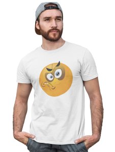 Angry Emoji T-shirt (White) - Clothes for Emoji Lovers -Foremost Gifting Material for Your Friends and Close Ones