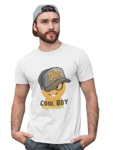 Rabbit Teeth with a Cap, Text Written Cool Boy, Emoji T-shirt (White) -Foremost Gifting Material for Your Friends and Close Ones