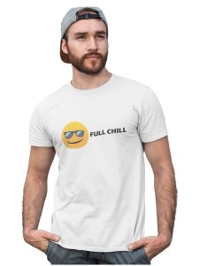 Full Chill Emoji T-shirt (White) - Clothes for Emoji Lovers -Foremost Gifting Material for Your Friends and Close Ones