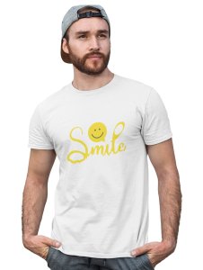 Smile Please Emoji Printed T-shirt (White) - Clothes for Emoji Lovers -Foremost Gifting Material for Your Friends and Close Ones