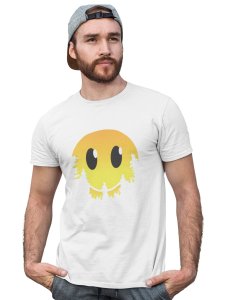 Dissappearing Emoji T-shirt (White) - Clothes for Emoji Lovers -Foremost Gifting Material for Your Friends and Close Ones