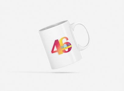 46 Rider Text - Printed Coffee Mugs For Sports Lovers