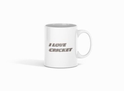 I Love Cricket - Printed Coffee Mugs For Sports Lovers