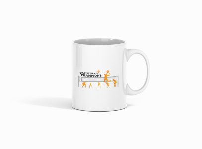 Volleyball Champions - Printed Coffee Mugs For Sports Lovers