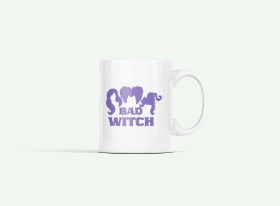 Bad Witch -Violet -Halloween Themed Printed Coffee Mugs