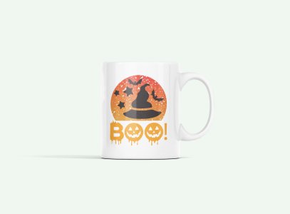 BOO-Witch Hat -Halloween Themed Printed Coffee Mugs