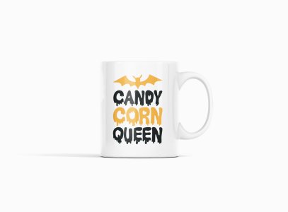 Candy Corn Queen - Bat-Halloween Themed Printed Coffee Mugs