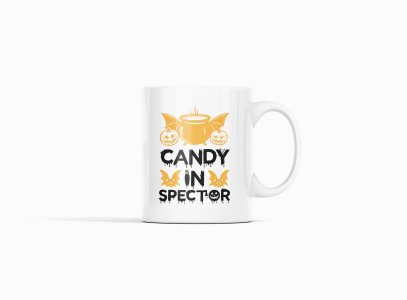 Candy in Spector-Pot With Bat Wings -Halloween Themed Printed Coffee Mugs