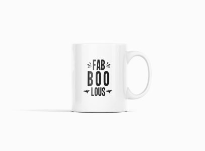Fab boo lous, 2 bats-Halloween Themed Printed Coffee Mugs