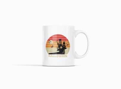 Witch entry -Haunted Houses-Ghost-Halloween Themed Printed Coffee Mugs