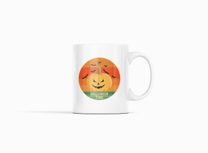 Halloween time-Scary PumpukinHalloween Themed Printed Coffee Mugs