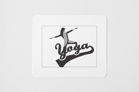 Streching yoga - yoga themed mousepads