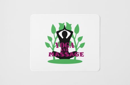 Yoga and massage - yoga themed mousepads