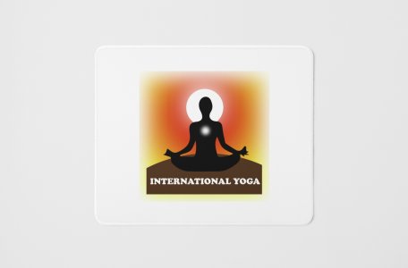 International yoga - yoga themed mousepads