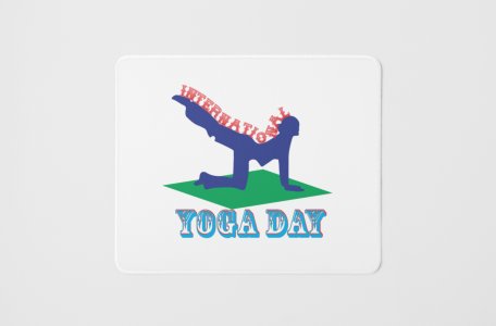 Yoga day - yoga themed mousepads