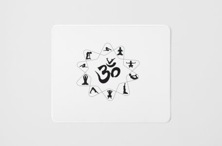 Om - yoga themed mousepads