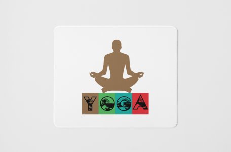 Yoga in boxes - yoga themed mousepads