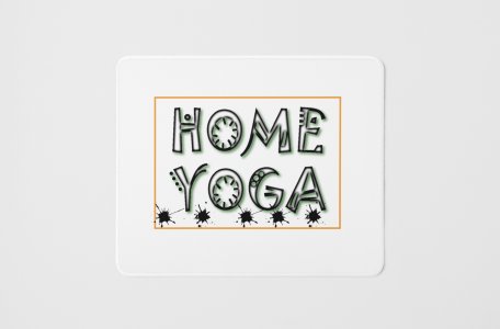 Home yoga - yoga themed mousepads