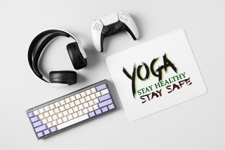 Stay healthy - yoga themed mousepads