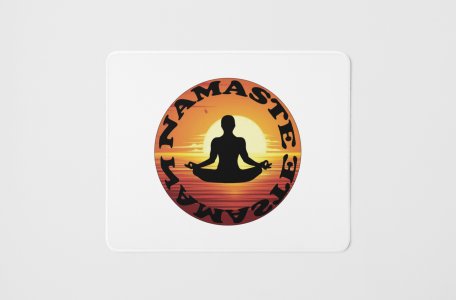 Namaste - yoga themed mousepads