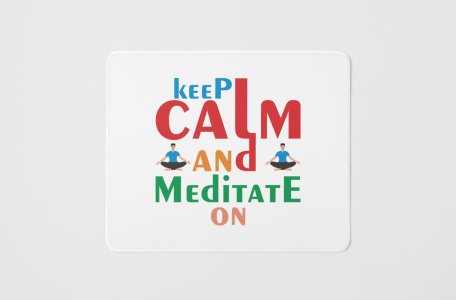 Meditation done by 2 men - yoga themed mousepads