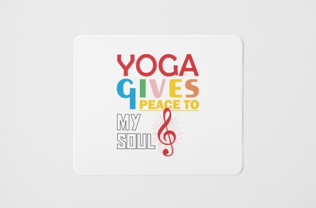 Peace - yoga themed mousepads