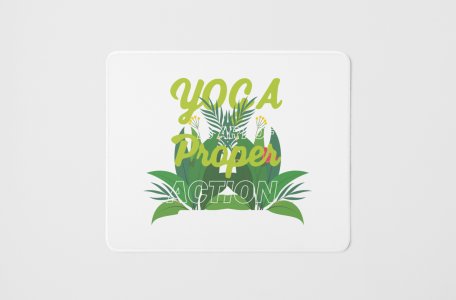 Action - yoga themed mousepads