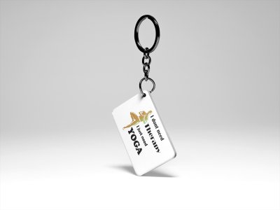 Therapy - Printed Acrylic Keychains(Pack Of 2)