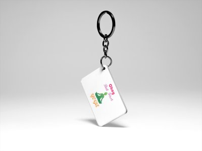But First Yoga Text - Printed Acrylic Keychains(Pack Of 2)