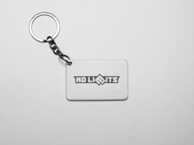 No Limits- acryllic printed white keychains/ keyrings for bollywood lover people(Pack Of 2)