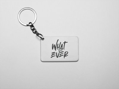 What ever acryllic printed white keychains/ keyrings for bollywood lover people(Pack Of 2)