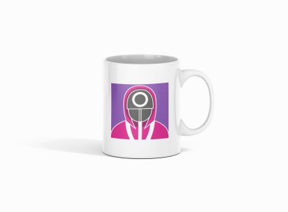Pink Suit Man - animation themed printed ceramic white coffee and tea mugs/ cups for animation lovers