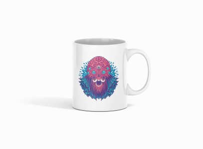Octopus brain - animation themed printed ceramic white coffee and tea mugs/ cups for animation lovers