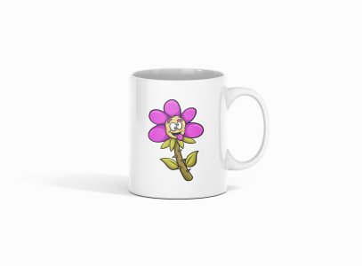 Pink petals - animation themed printed ceramic white coffee and tea mugs/ cups for animation lovers