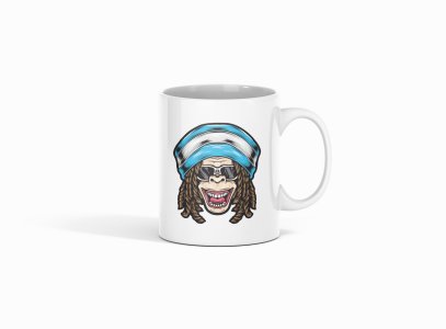 Monkey rasta - animation themed printed ceramic white coffee and tea mugs/ cups for animation lovers
