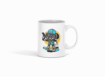 Savage cap - animation themed printed ceramic white coffee and tea mugs/ cups for animation lovers