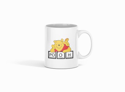 Pooh - formula themed printed ceramic white coffee and tea mugs/ cups for maths lovers