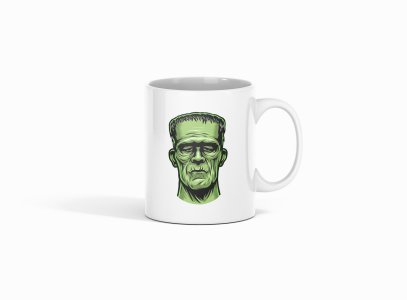 Frankenstein Monster - animation themed printed ceramic white coffee and tea mugs/ cups for animation lovers