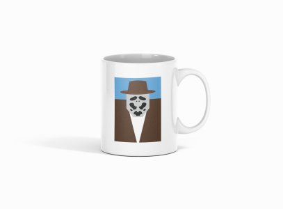 Rorschach - animation themed printed ceramic white coffee and tea mugs/ cups for animation lovers