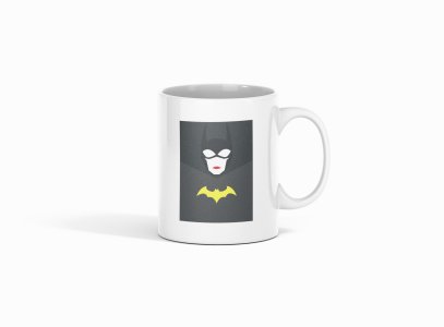 Batwoman (BG Black) - animation themed printed ceramic white coffee and tea mugs/ cups for animation lovers