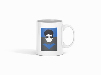 Robin - animation themed printed ceramic white coffee and tea mugs/ cups for animation lovers