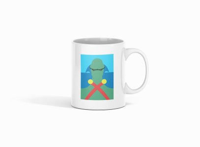 Man hunter - animation themed printed ceramic white coffee and tea mugs/ cups for animation lovers